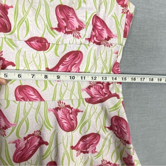 Lucy Lucy Love Pink Tulip Dress Size Large Spaghetti Strap Sundress - Picture 9 of 11